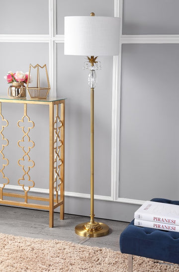 Adalyn 61" Crystal / Metal LED Floor Lamp - JONATHAN Y